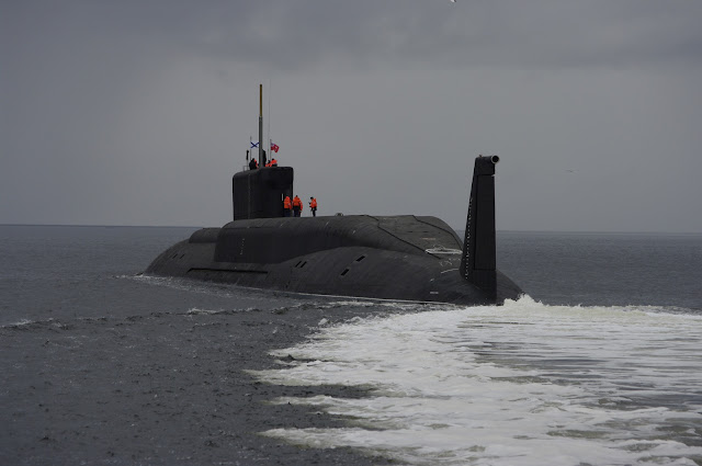 Russia's first Borei-class submarine, Yury Dolgoruky, was inducted into the Northern Fleet in January 2013 Project 935 (Borei) class SSBN