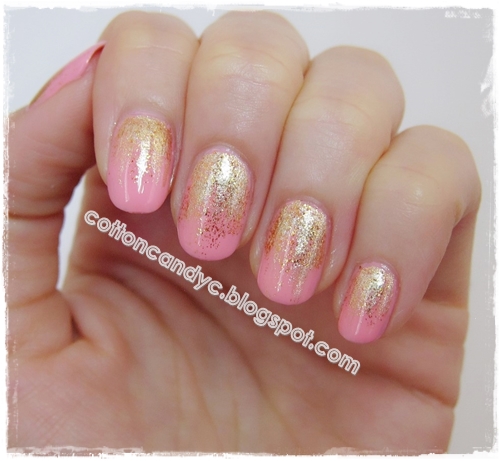 Cotton Candy Blog Falling Glitter Nails No Tools Needed Today I Wanted To Share With You A Y Sparkly Falling Glitter Nails Did Over The Weekend Think It S So Pretty And