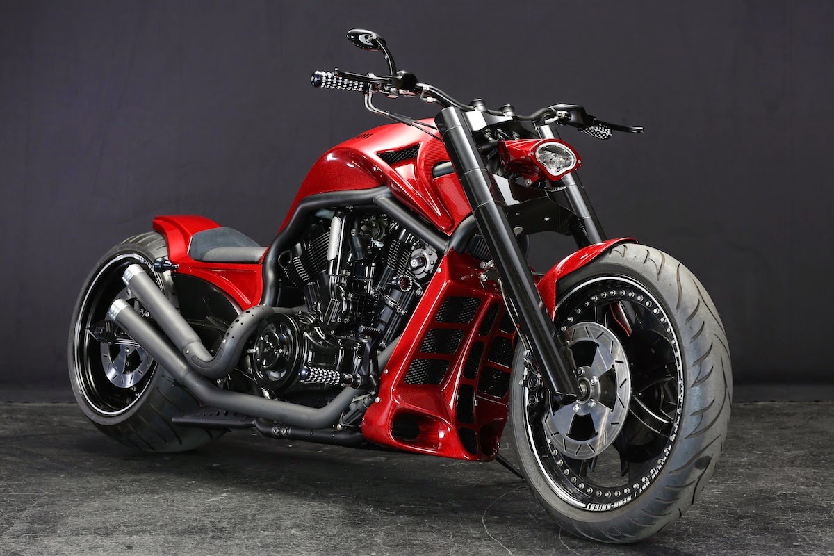 Motor Drag Ninja Modifikasi Harley Davidson VRSCD 2007 Ban