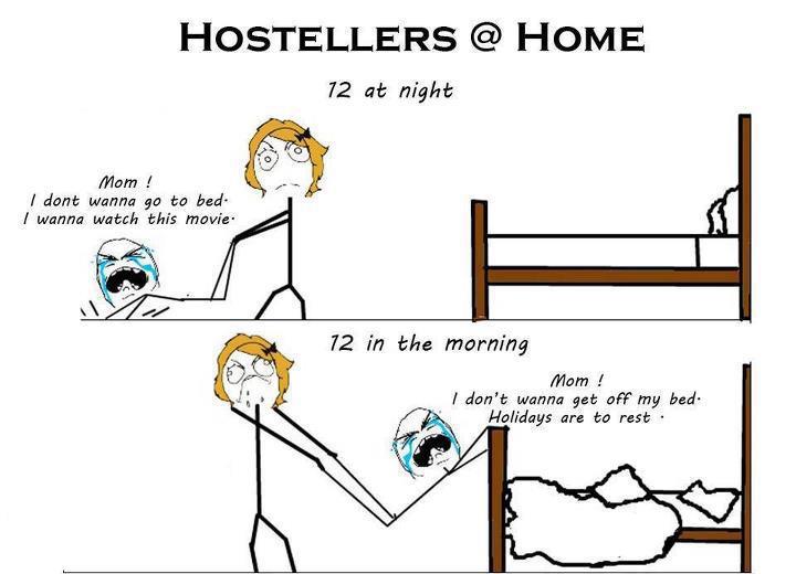 Funny Hostel Life Quote by Army Lions