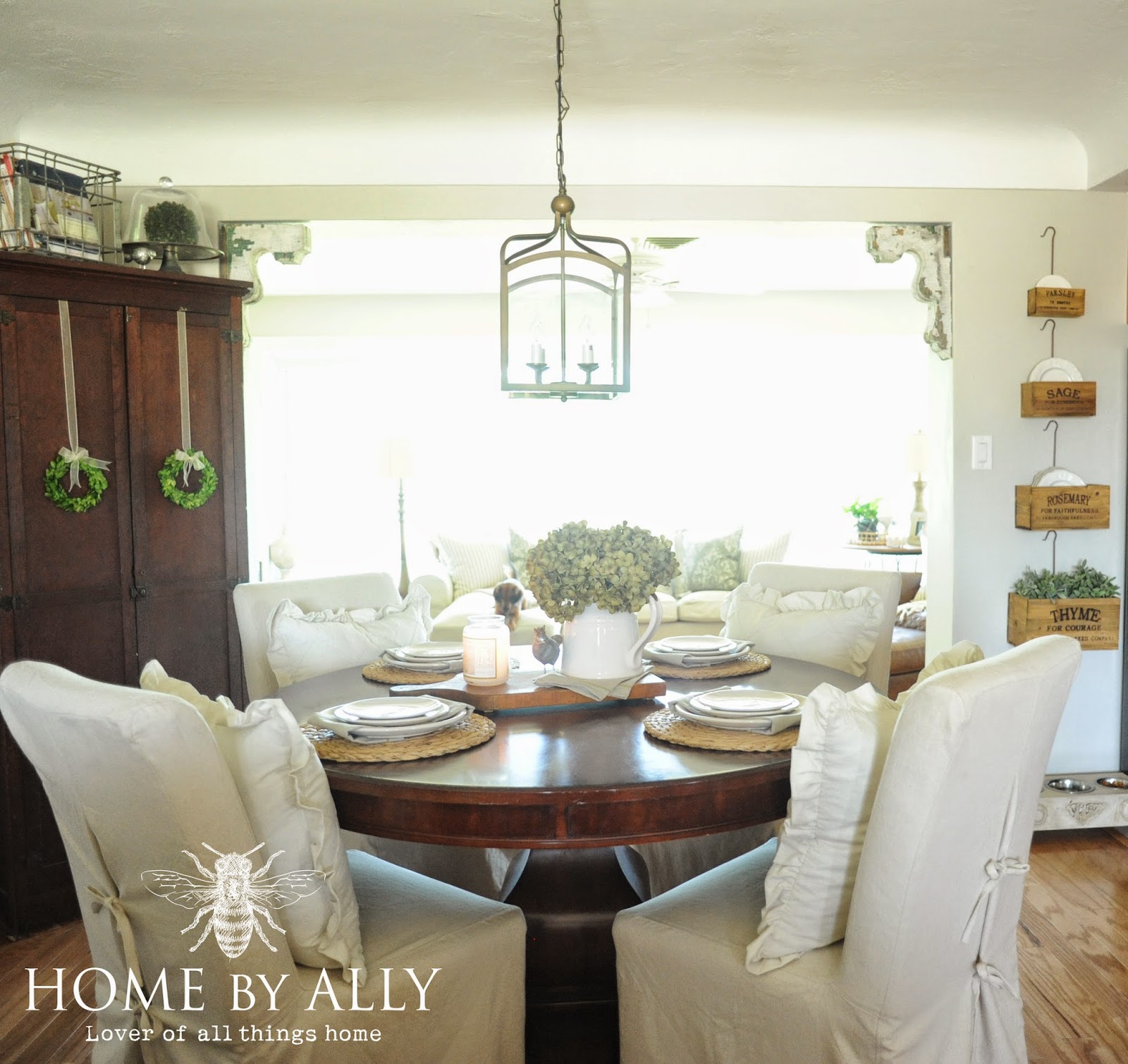 Home by Ally Dining Room updates Old vs new