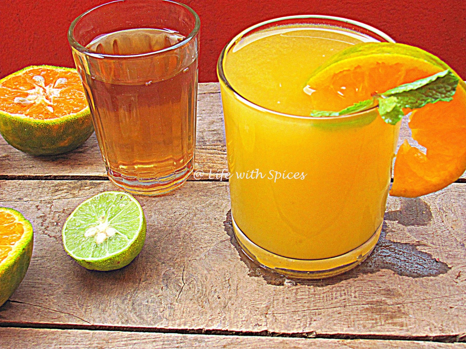 ORANGE GREEN TEA GINGER LEMONADE