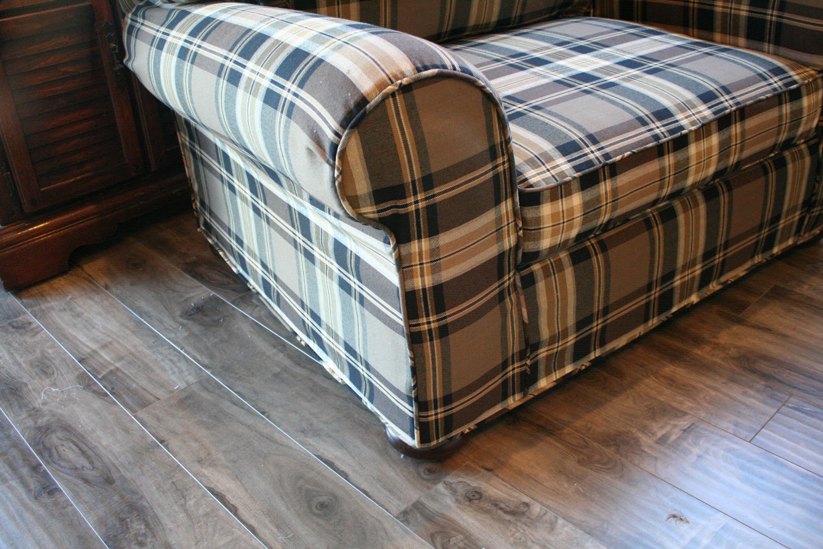 Custom Slipcovers by Shelley Giveaway and Plaid Chair