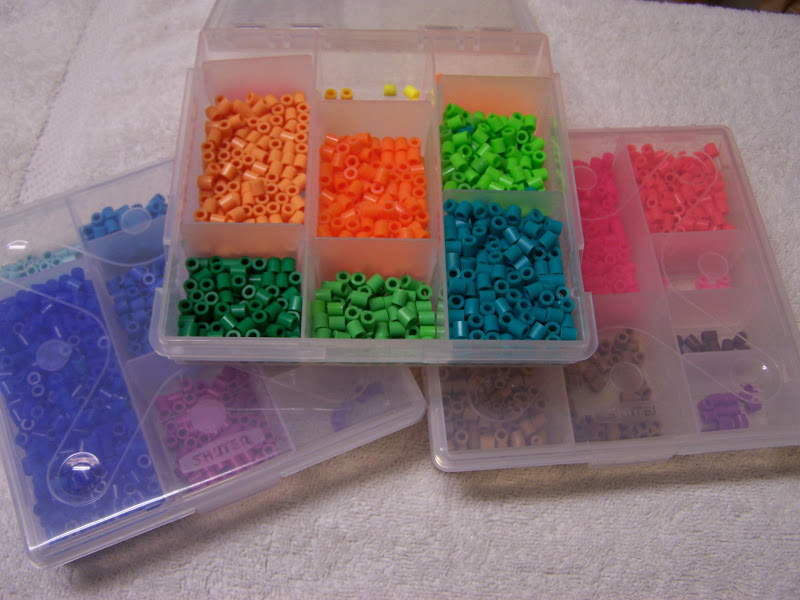 madebyjoey Mini acorns & perler bead storage