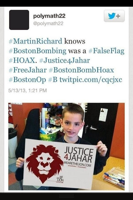 The sick freak polymath22 posted this fake image of murdered Martin Richard