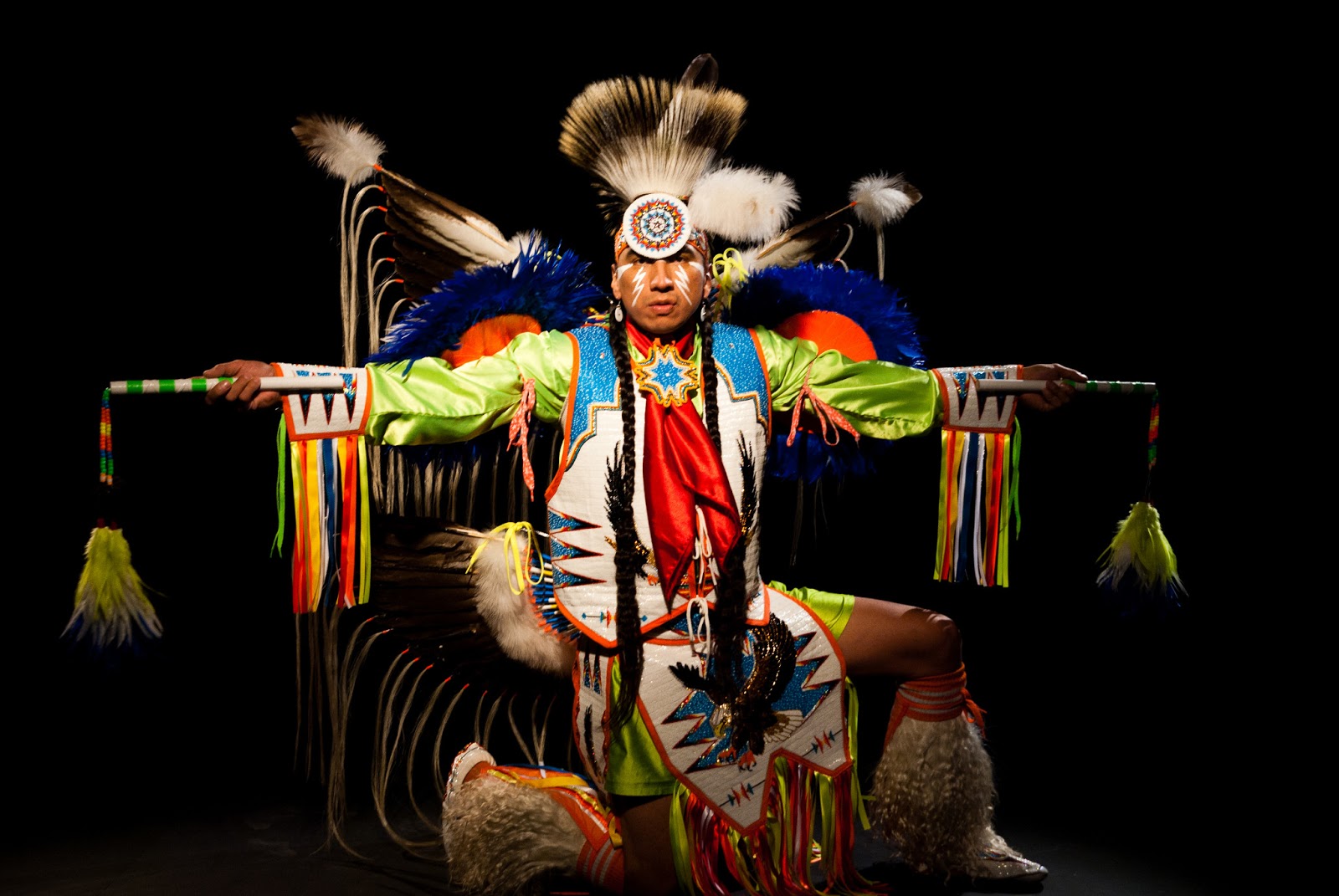 White Wolf World Champion Fancy Dancer Larry Yazzie Is in Constant Motion