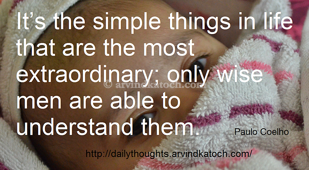 simple things in life meaning
