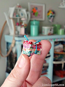 Mini Fat Quarters stack by Lisa Leggett