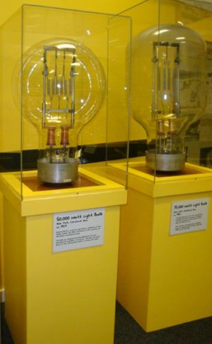 light bulbs,   50,000 and a 75,000 watt bulb