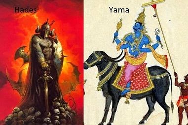 Yama and Hades Gods of death of Hindu and Greek