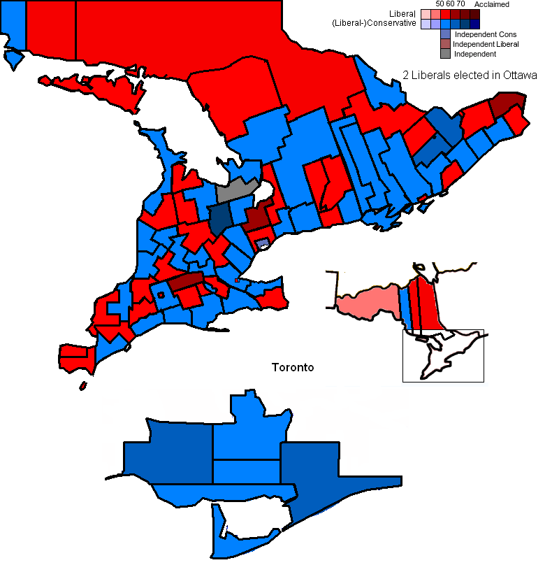 Canadian Election Atlas Ontario federal election maps (18671911)