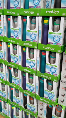 Drink fresh water from the Contigo Stainless Steel Water Bottle