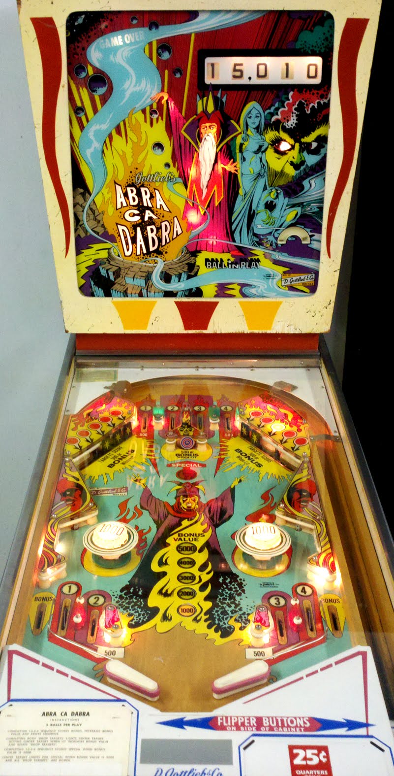 atomik Old School Pinball Machine Art...