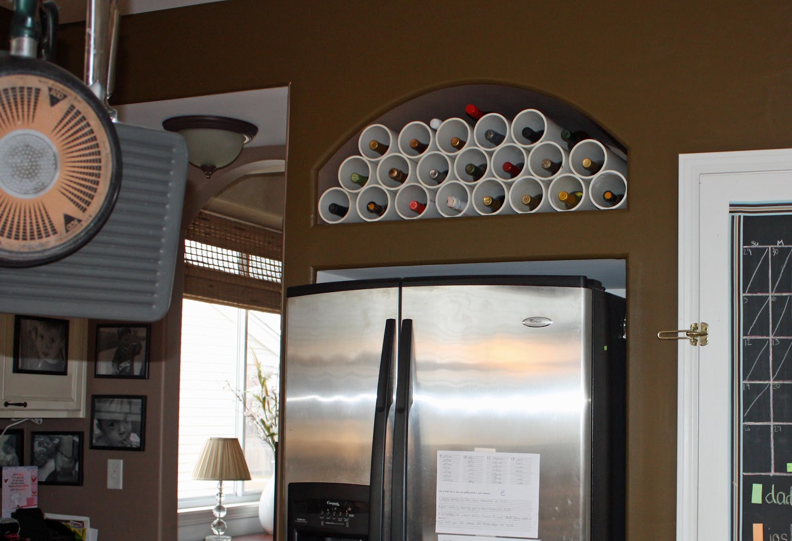 Transforming Home.... PVC piping wine rack