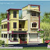 2470 sq ft, 3 storied Tamilnadu house rendering