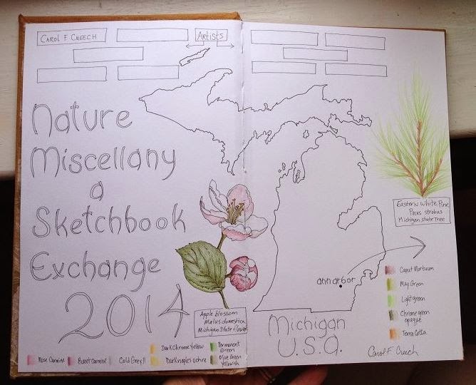 CCreech Studio Creative Adventures International Sketchbook Exchange!