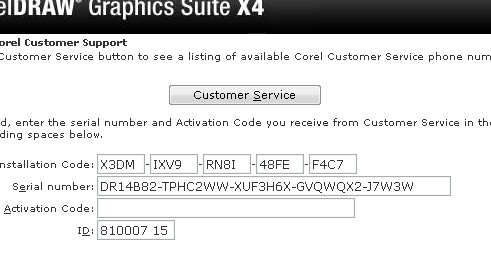 corel draw x6 serial number activation code