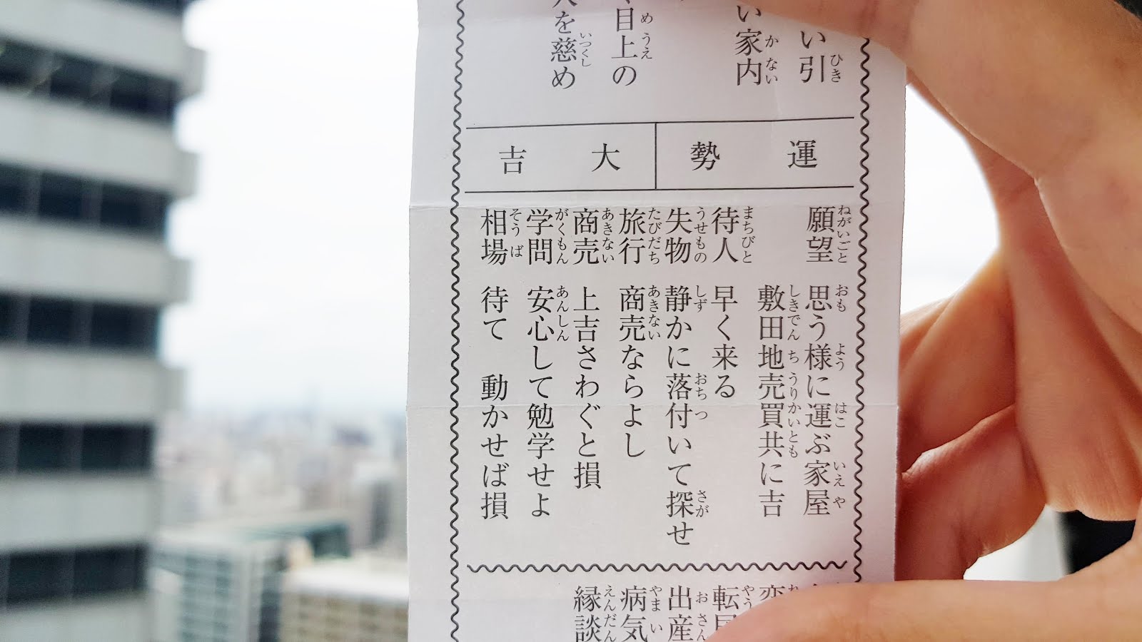 翻譯 學日文 日本神社御神籤 おみくじ 解籤類別的意思 蝦米子 生活筆記本