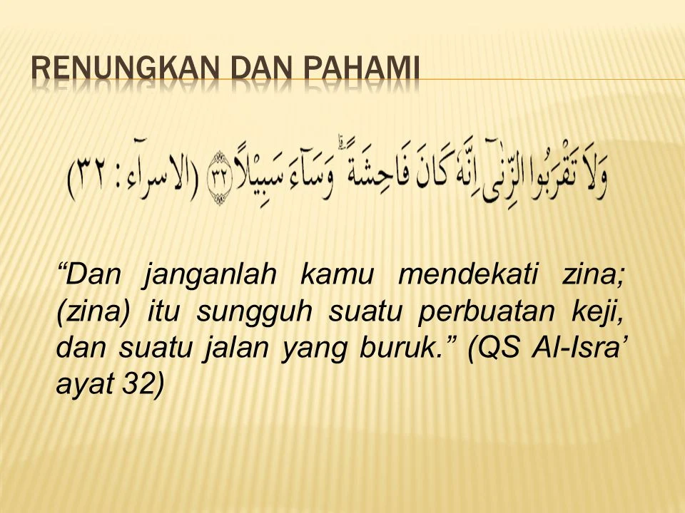 Ayat 32 Surah Al Isra penjelasan dan makna terpenting