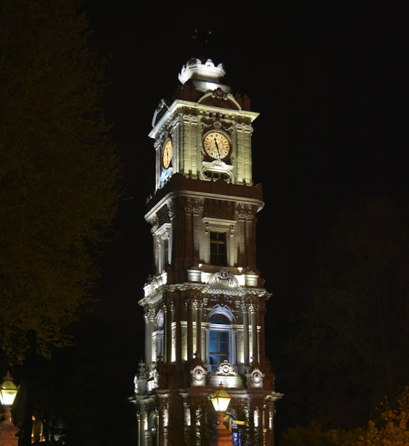 Dolmabahce Palace Tower by night Dolmabahce Palace Tower by night