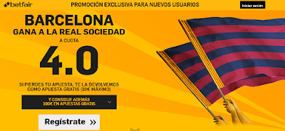 betfair Barcelona gana Real Sociedad supercuota 4 Liga 28 noviembre betfair Barcelona gana Real Sociedad supercuota 4 Liga 28 noviembre