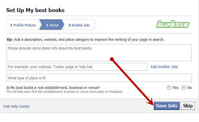 Tambahkan Deskripsi cara membuat fan page facebook langkah 6 Cara Membuat Halaman Fan Page Facebook