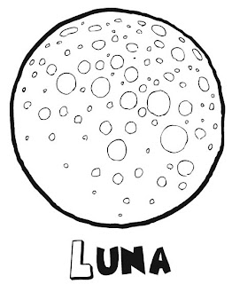 Dibujos de lunas para imprimir y pintar