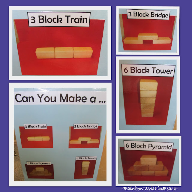 photo of: Visual Learning in the Block Center, Photographs of beginning block structures