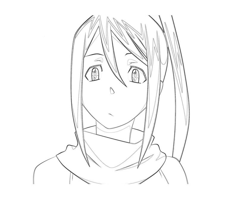 Soul Eater Tsubaki Nakatsukasa Face Coloring Pages soul-eater-tsubaki-nakatsukasa-face-coloring-pages