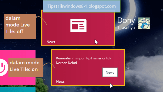 News App Cara Mengaktifkan dan Menonaktifkan Live Tile di Start Screen Windows 8.1