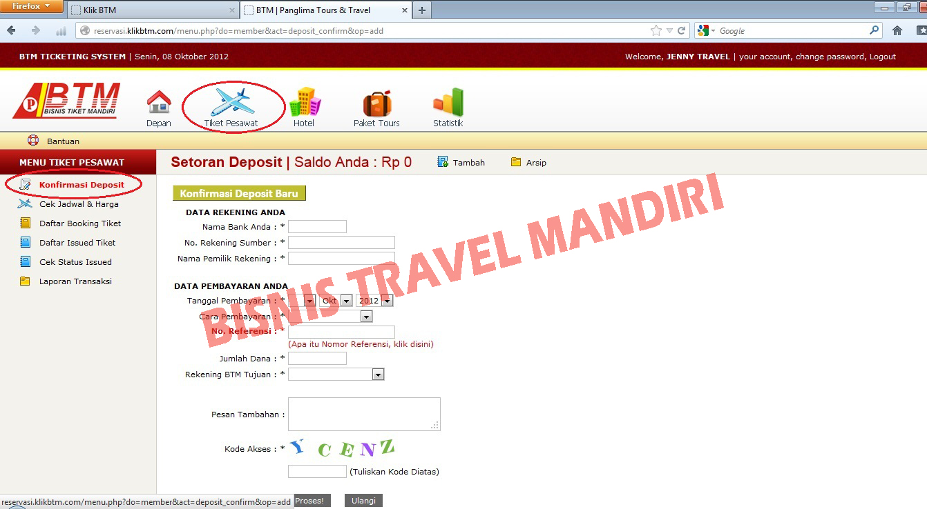 BISNIS TRAVEL MANDIRI