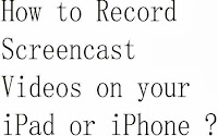 how to record screen in iphone