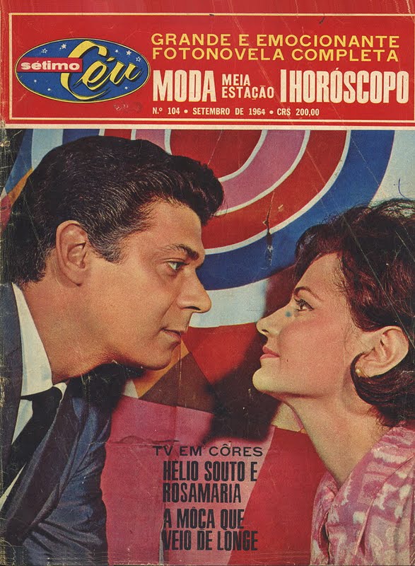 revista amiga & novelas A MOÇA QUE VEIO DE LONGE TV EXCELSIOR 1964