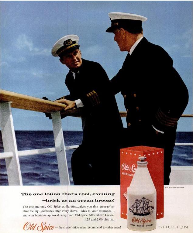 ANTIKUICES Old Spice Vintage Advertising 1962