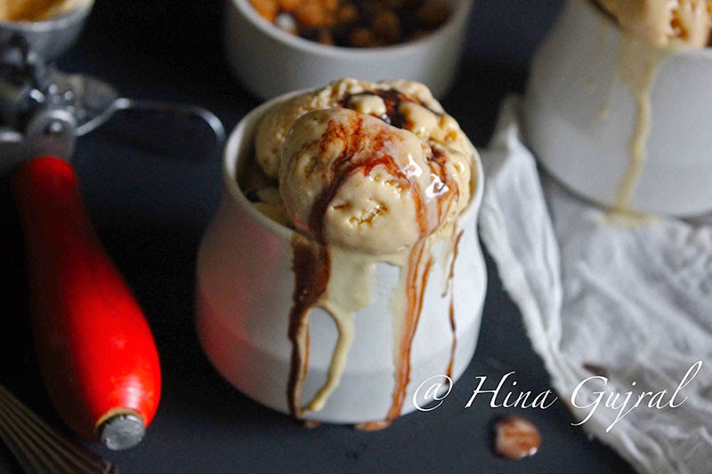 Salted Caramel Ice Cream is one of my favorite homemade ice cream. Learn how to make super delicious salted caramel ice-cream without any ice-cream maker.
