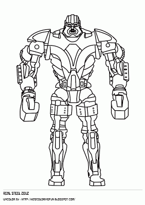 Real Steel Coloring Pages
