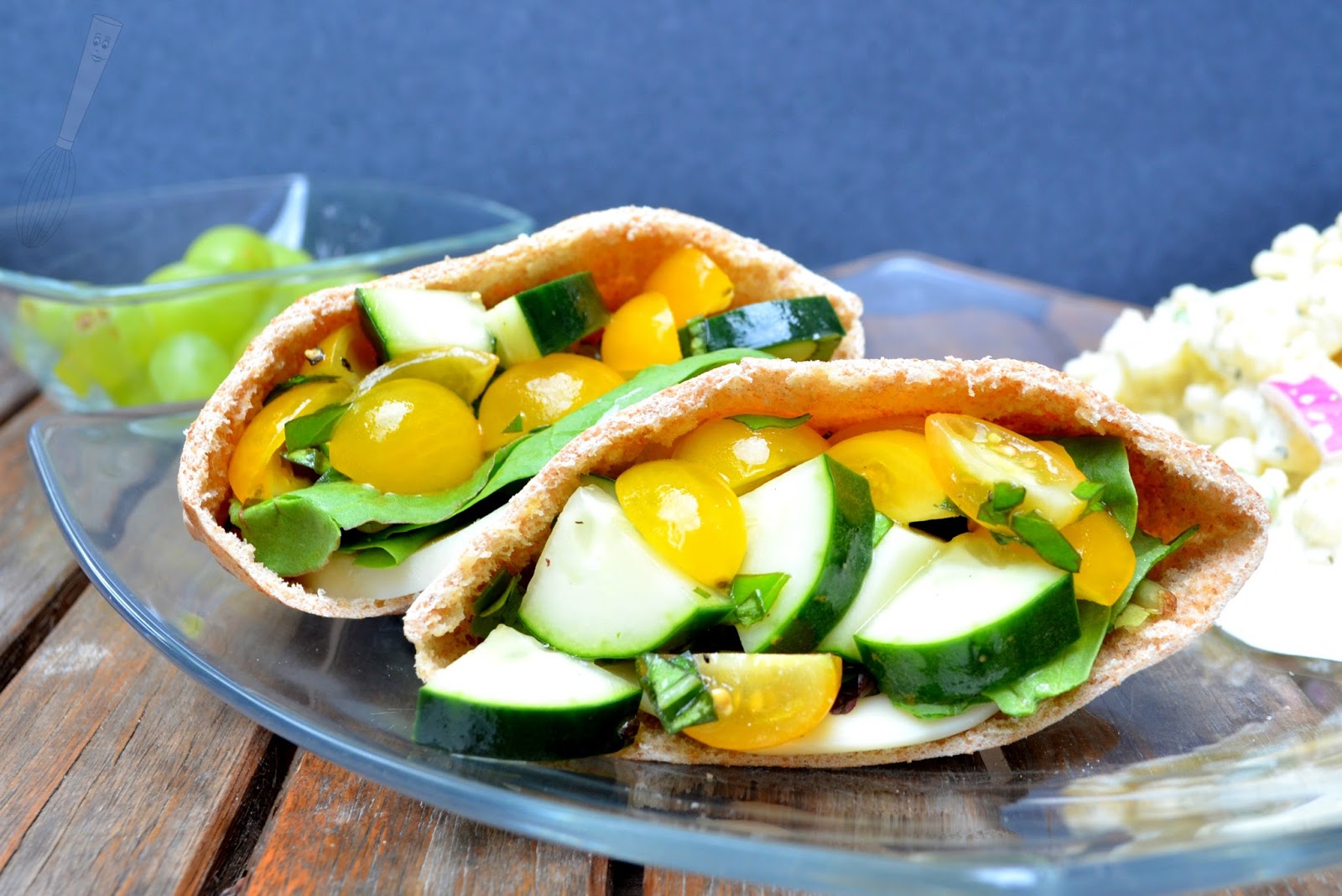 Meatless Monday! Caprese Stuffed Pitas Searching for Dessert