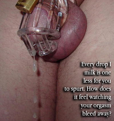 Femdom milking chastity anal
