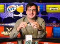 Matt Matros after winning his third WSOP bracelet in three years