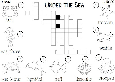 circle the sea creatures pdf activity