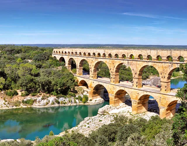 Ponte do Gard - Pont du Gard - Nimes, França, France Ponte do Gard - Pont du Gard - Nimes, França, France
