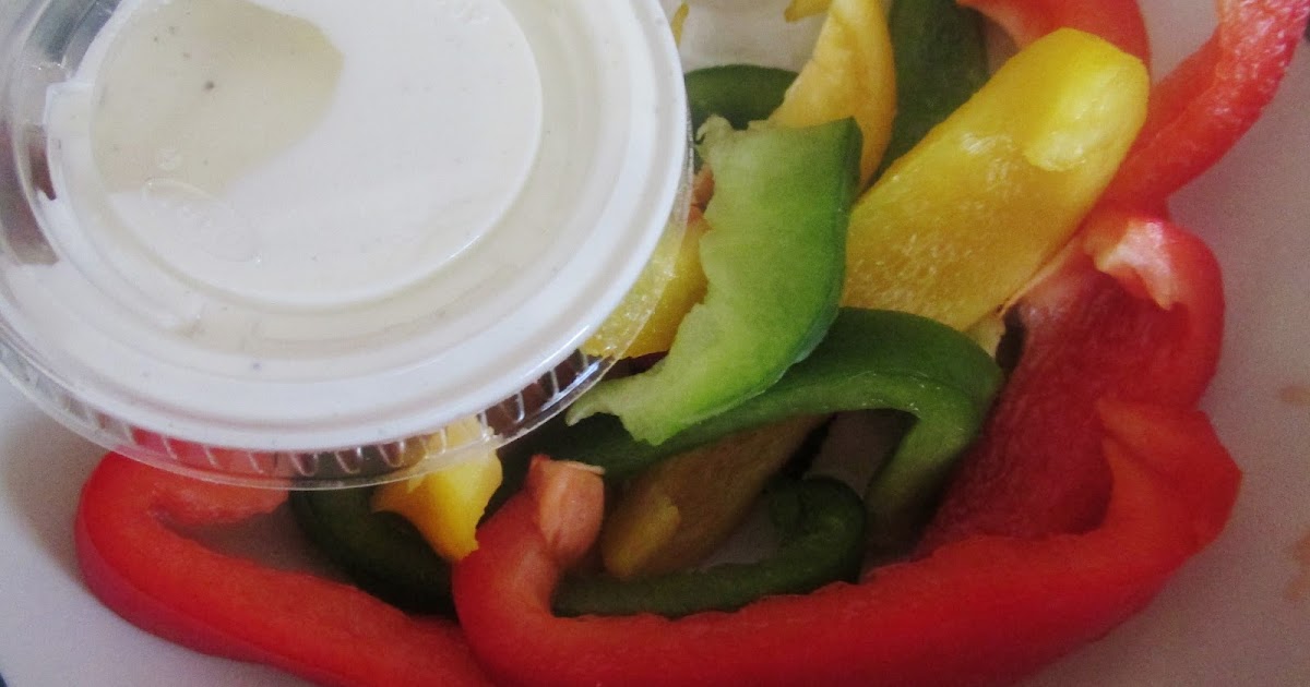 Daisy girl "the doodle artist" Bell Peppers & Ranch.. Yumm!