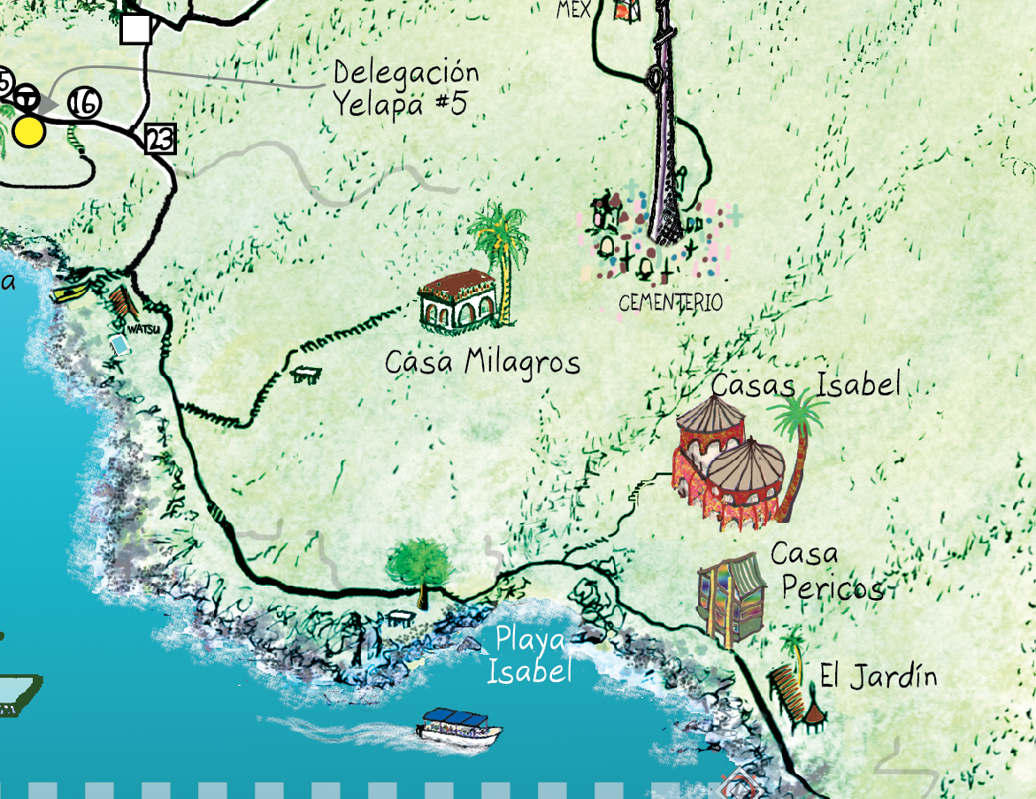 Mapa Jeff Cartography: Yelapa Map