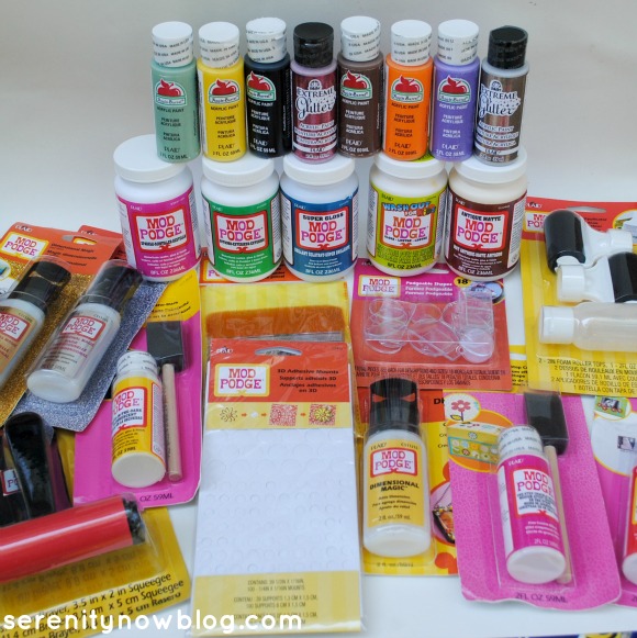 Mod Podge Goodies, from Serenity Now blog