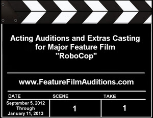 RoboCop Acting Auditions Extras Casting