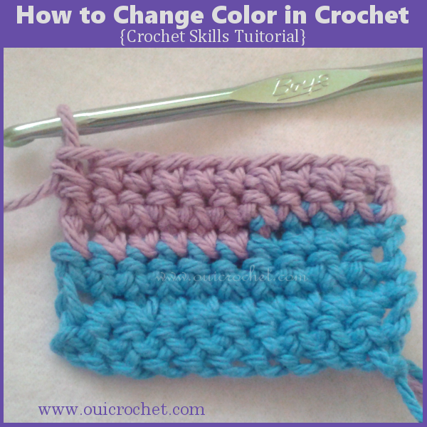How to Change Color in Crochet, Crochet Tutorial, How to Change Color ...