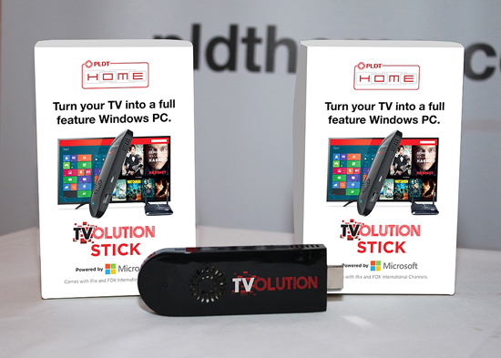 PLDT HOME AND MICROSOFT PARTNER TO BOOST TVOLUTION STICK