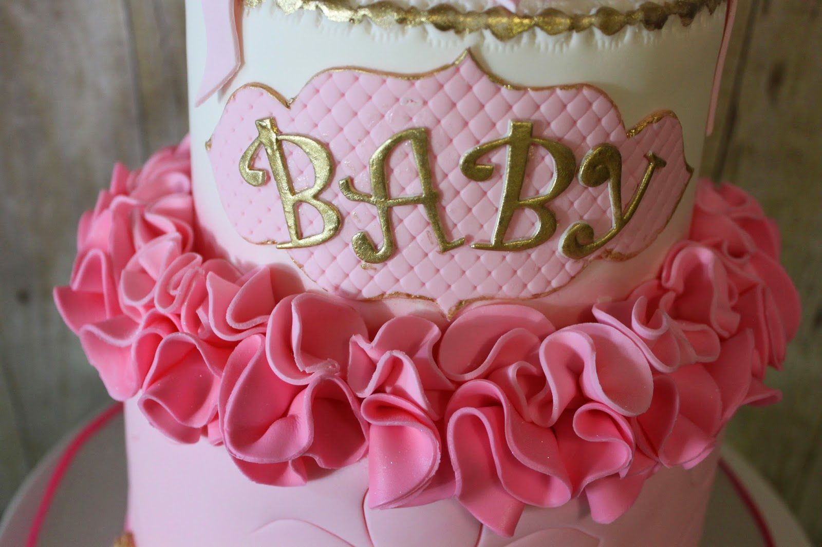 Ballerina Themed Baby Shower Cake