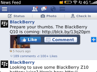 Facebook v4.0.0.13 for BlackBerry Facebook v4.0.0.13 for BlackBerry