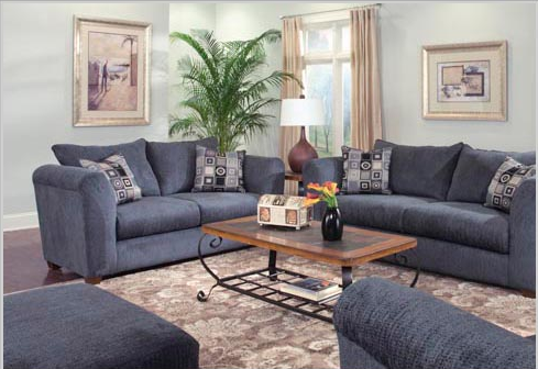 Painting A House: Blue and Gray for your living room